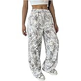 SOLY HUX Girl's Camo Sweatpants Elastic Waist Baggy Wide Leg Casual Pants Streetwear
