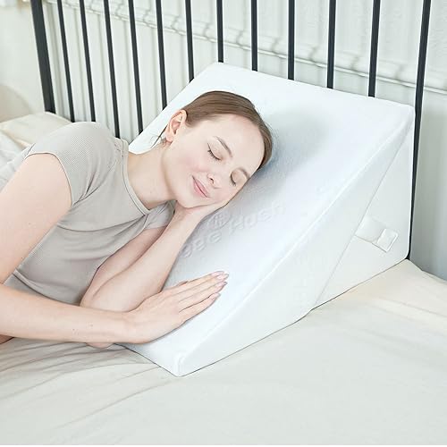 Hygge Hush Folding Bed Wedge Pillow for Sleeping Adjustable &12