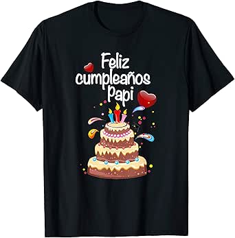 playeras de cumpleaños para papa