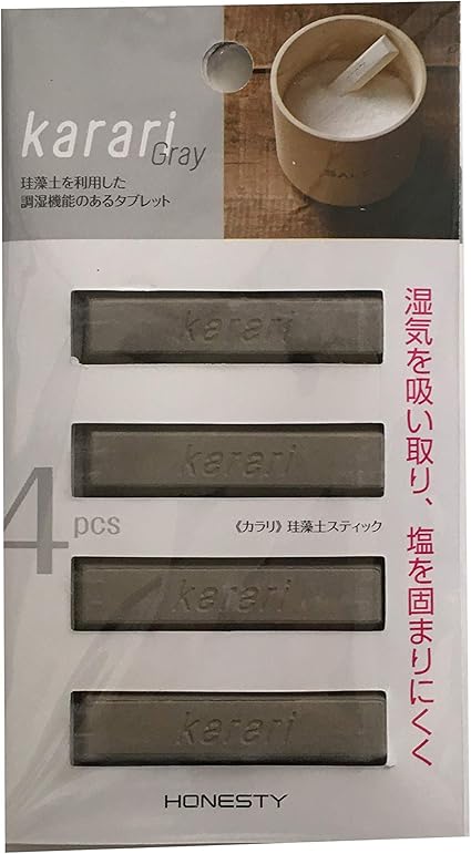 Amazon Co Jp アネスティカンパニー 珪藻土 スティック グレー 幅6 奥1 5 高0 8cm 調湿機能タブレット Karari Ho11 4本入 ホーム キッチン