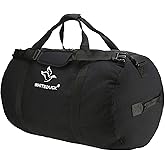 WHITEDUCK Heavy Duty Canvas Duffel Bag for Men and Women - Foldable Military Army Style Duffel Bag, with Full Length Zipper- Outdoors, Travel, Gym & Storage