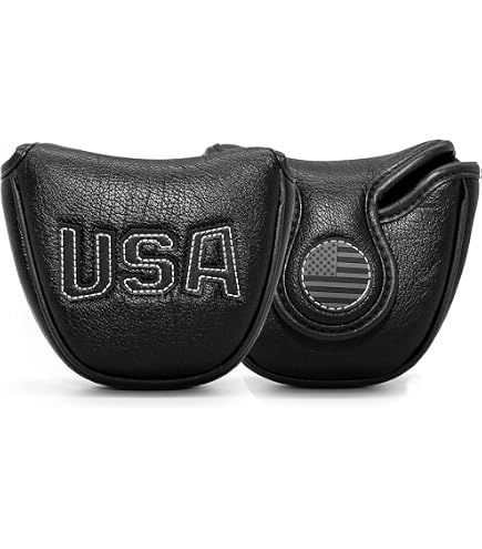 Amazon.com : Premium PU Leather Mallet Putter Cover, Putter Head