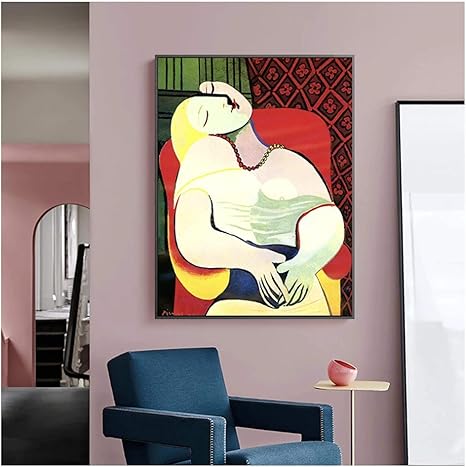 Amazon Co Jp アートパネル Zxyfbh 夢見る女性有名な夢の壁アートキャンバスに油絵ポスタープリントアートワーク壁の写真家の装飾クアドロス11 8x15 7in 30x40cm X1pcsフレームなし ホーム キッチン