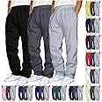 Aniywn Mens 3 Pack Sweatpants Baggy Running Sports Pants Loose Casual Trousers Elastic Waist Drawstring Jogger Sweatpants
