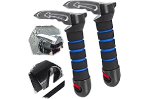 EVEME 2 Pack Car Door Handles for Elderly, Multifunction Support Handles (Blue)