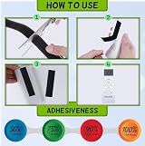 ARMIZ Hook and Loop Tape 20mm x 10m Self Adhesive Black view 4