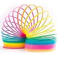Fun Central 7 Inch Jumbo Rainbow Magic Spring Toy Party Favors for Kids & Toddlers
