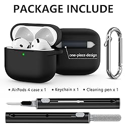 Ljusmicker for AirPods 4 Case Cover 2024 with