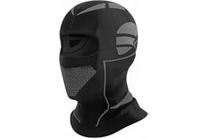 SPTSLFB Mech-Style Ski & Motorcycle Mask-Windproof Balaclava, Full Face with Vent Holes, Helmet-Friendly, Unisex for Skiing & Riding