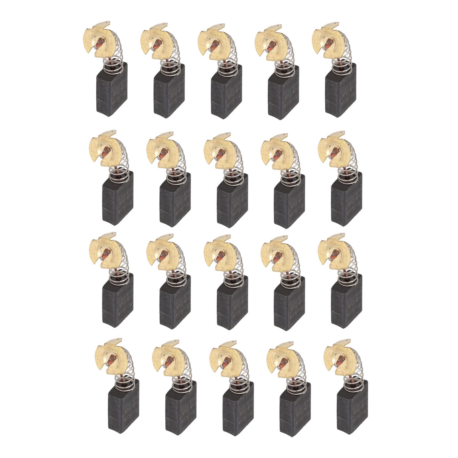 20Pcs Carbon Brushes，6 X 13 X 17mm Carbon Brush Copper Wear Resistance Motor Carbon Brush for Electric Tools