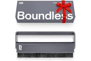 Boundless Audio Record Cleaner Brush - Carbon Fiber Anti-Static Vinyl Brush - Record Player Accessories for Vinyl Cleaning