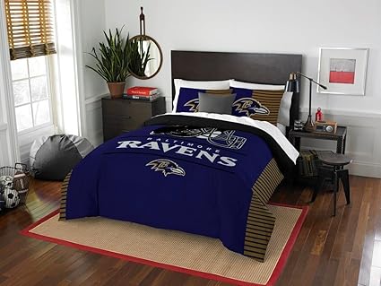Amazon Com Baltimore Ravens 3 Piece Full Queen Size