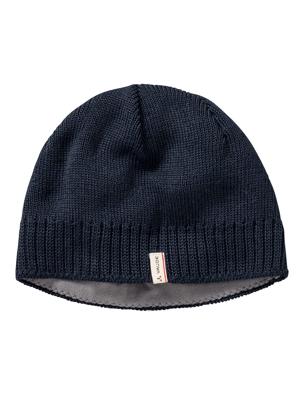 VAUDE Mütze Edo Beanie III in Blau – Warme & atmungsaktive Wintermütze - Unisex Beanie-Mütze in Rippstrick-Optik - Thermomütze ausgekleidet mit weichem Fleece - Made in Germany 2