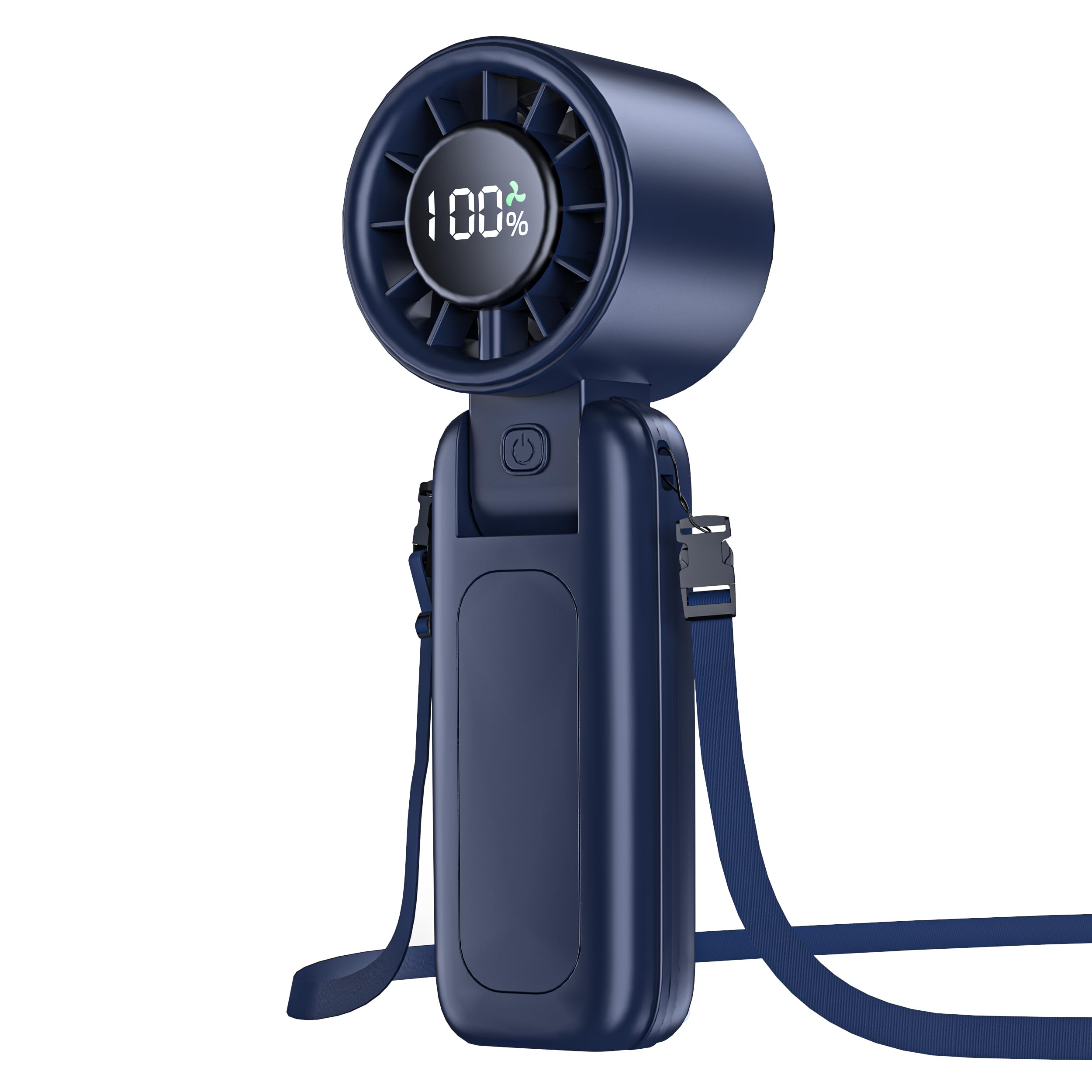 Photo 1 of 4 in 1 Portable Handheld Turbo Fan, 9000RPM High-Speed Mini, 180° Foldable, 1-100 Speeds, Up to 15H Use, 5000mAh Battery, Powerful Personal Cooling, Hand Held Fan for Travel, Indoor & Outdoor