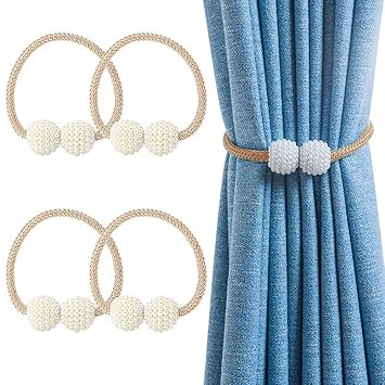Buy Yotino 4 Pieces Magnet Curtain Tiebacks Decorative Curtain