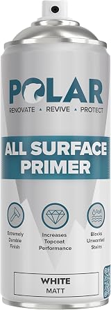 Polar All Surface Primer Spray Paint 400ml Matt White High Build Primer