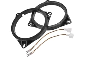 A ABSOPRO Car Speaker Adapter Spacer Ring with Wire Combination for Toyota for Scion Plastic Black