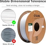 eSUN PLA Basic 1.75mm 1kg Filament Cold White Fast Printing view 2
