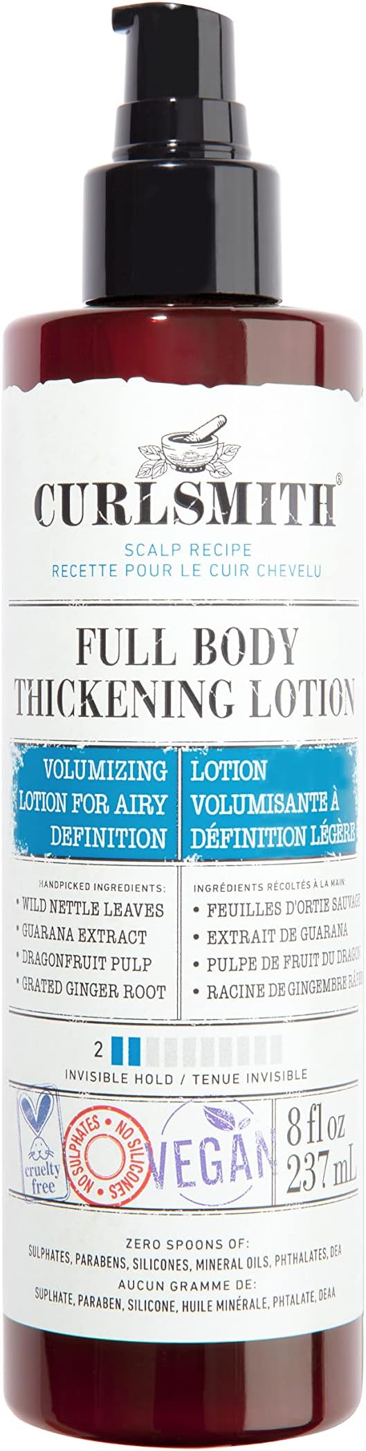 Curlsmith Full Body Thickening Lotion Instant Volume All Hair Curl Types Vegan