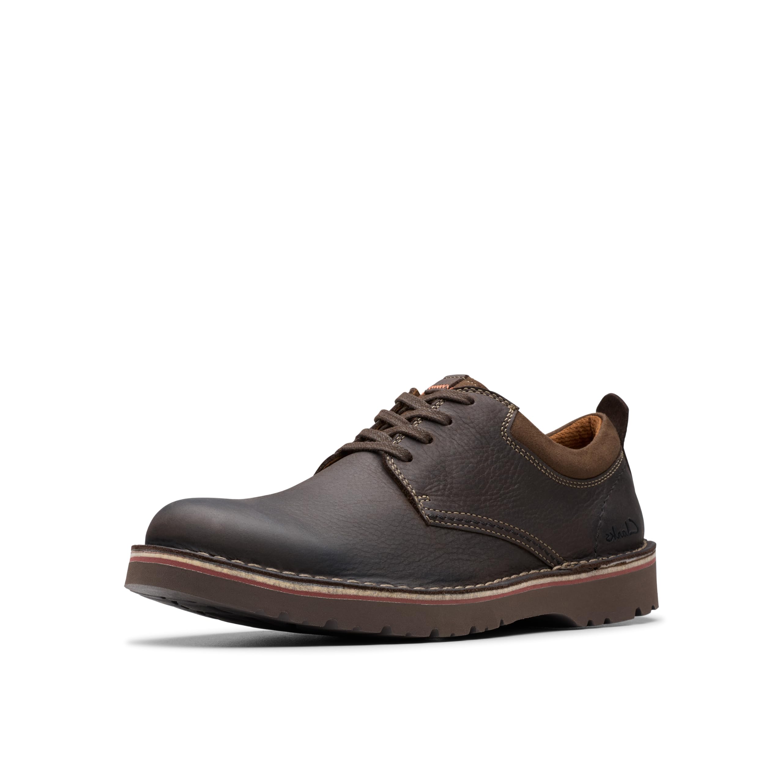 Clarks Collection Men’s Eastridge Low Oxford, Dark Brown Leather, 10.5 Medium US