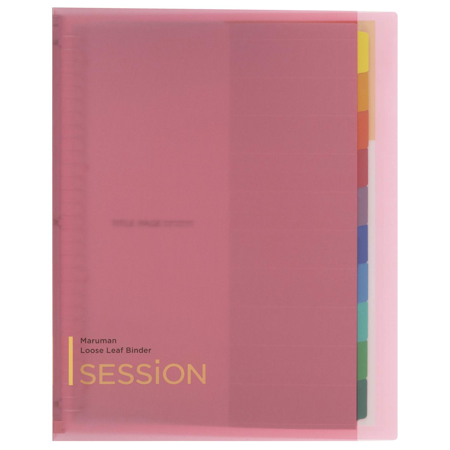 Photo 1 of Maruman F584-08 Loose Leaf Binder, A4, Session, 30 Holes, Pink