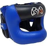 RIVAL Boxing RHGFS3 Face-Saver Sparring Headgear - Wide Eye Opening, Premium Leather, and Thermoplastic Inner Frame