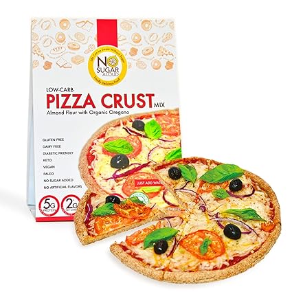 No Sugar Aloud Low Carb Pizza Crust Mix No Sugar Added Gluten Free Vegan Keto And Diabetic Friendly Amazon Com Grocery Gourmet Food