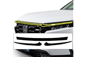BOGAR TECH DESIGNS for Honda CR-V 2023-2026 Front Chrome Delete – Precut Vinyl Overlay Kit, Gloss Black Blackout Trim