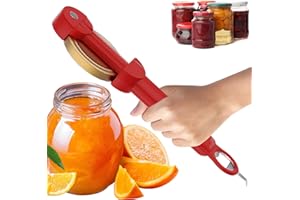 DIAMELEO Jar and Bottle Opener for Seniors with Arthritis, Multifunctional Retractable Bottle Opener Magnetic Can Opener, Jar Grippers for Opening Jars, Jar and Bottle Opener for Weak Hands (Red)