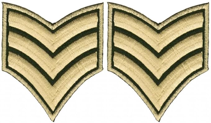 Army Sergeant Abzeichen Aufnäher Bügelbild Patch Applikation