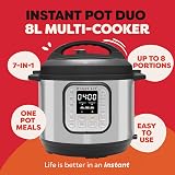 Instant Pot Duo 7-in-1 8L Electric Multi-Cooker Brushed Stainless Steel view 2