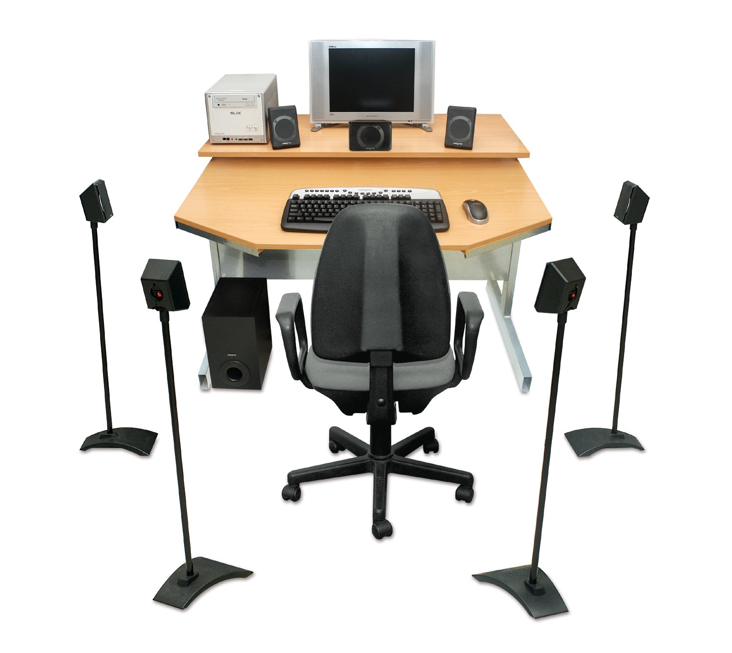 creative inspire p7800 7.1 powered surround sound speaker system