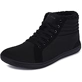 WHITIN Men's Wide Winter Barefoot Shoes | Hi-top Minimalist Sneakers | Zero Drop Sole | Optimal Warmth & Protection