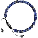 VIBILIA Healing Crystal Bracelets Beaded Bracelets for Men Women Natural Stone Adjustable Bracelets Unique Gifts for Father Son Grandfather Brother Friend