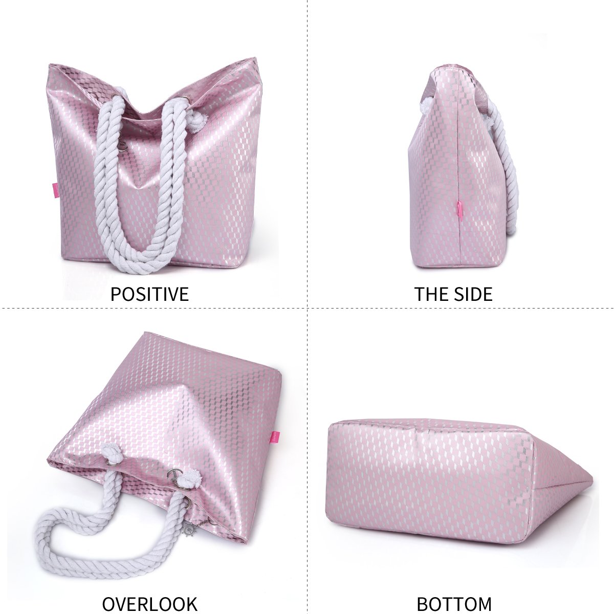 Sumerk Beach Bags and Totes Waterproof Tote Bag with Rope Handles