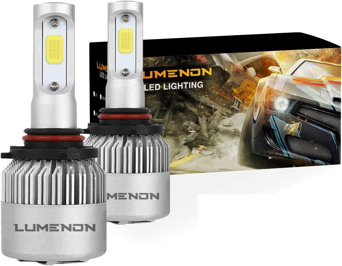 Lumenon LED Headlight Bulbs Conversion Kit 180W 180000LM 6000K Cool White 2 Yr Warranty (H10 9145 9140)