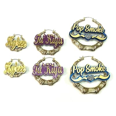 Buy Personalized Custom Gold Hoop 