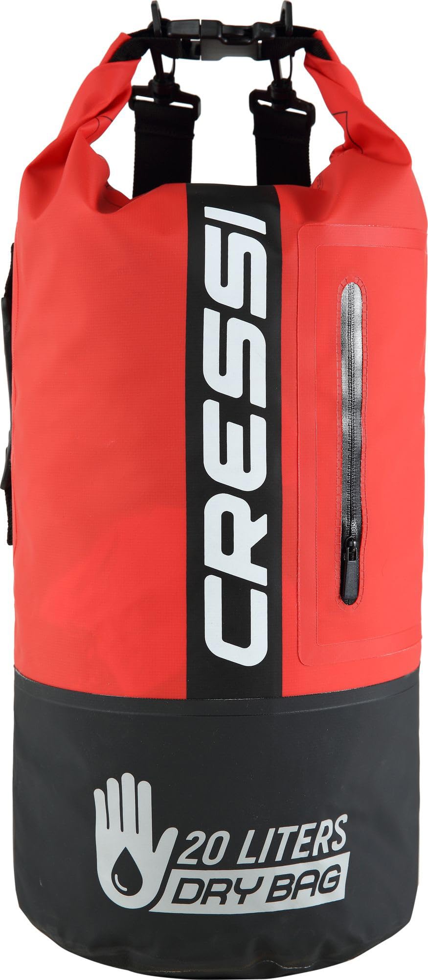 Photo 1 of Cressi Premium Dry Bag, Black/Red, 20 LT