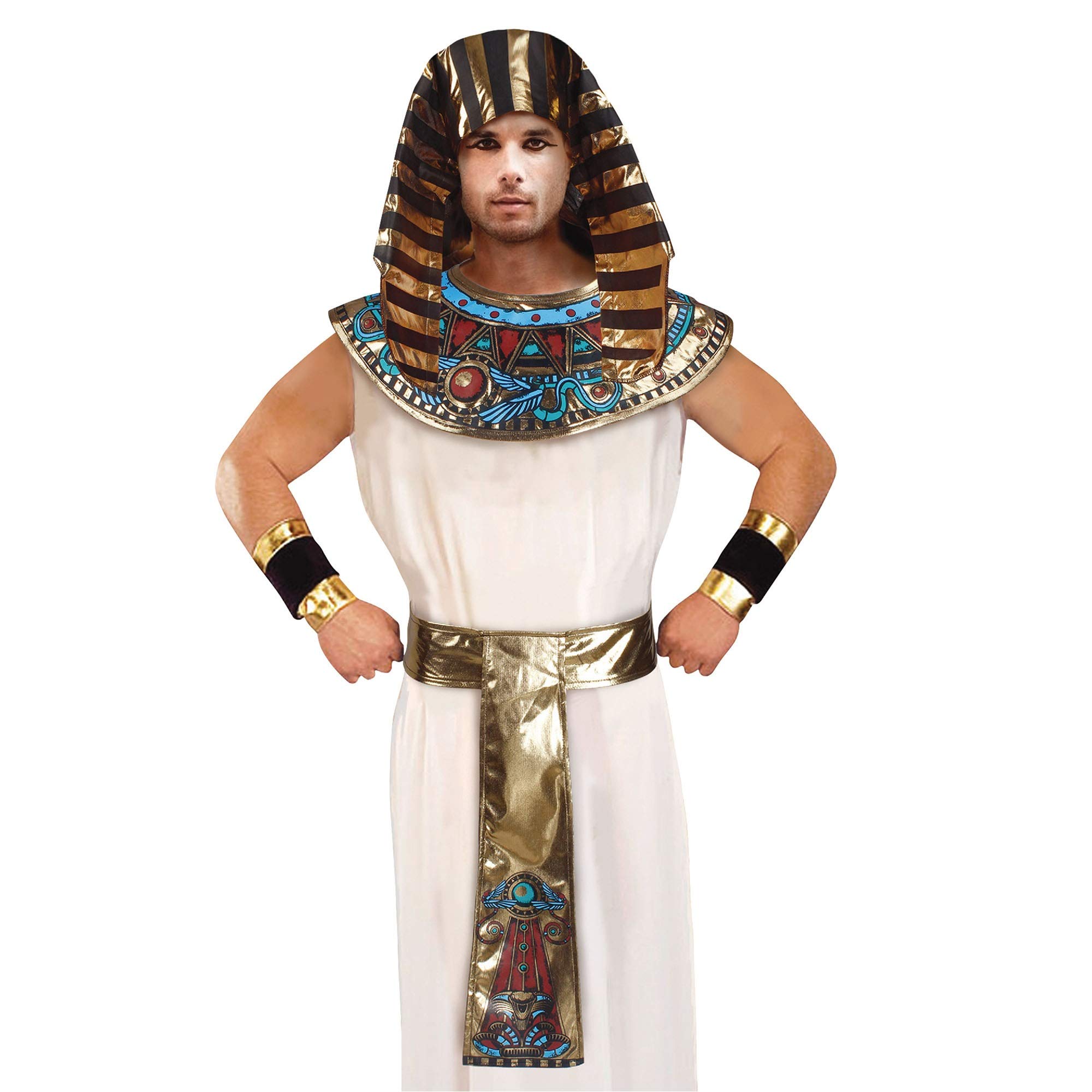 Bristol Novelty DS178 Adults Pharaoh Costume Accessory Set, Rainbow, One Size Halloween