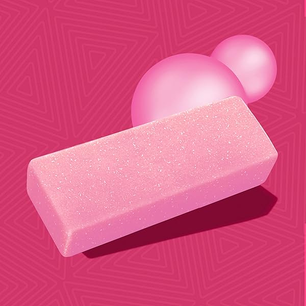 TRIDENT MEGA BUBBLEGUM SUGAR-FREE CHEWING GUM, 9 PACKS OF 10 PIECES (90 TOTAL PIECES)