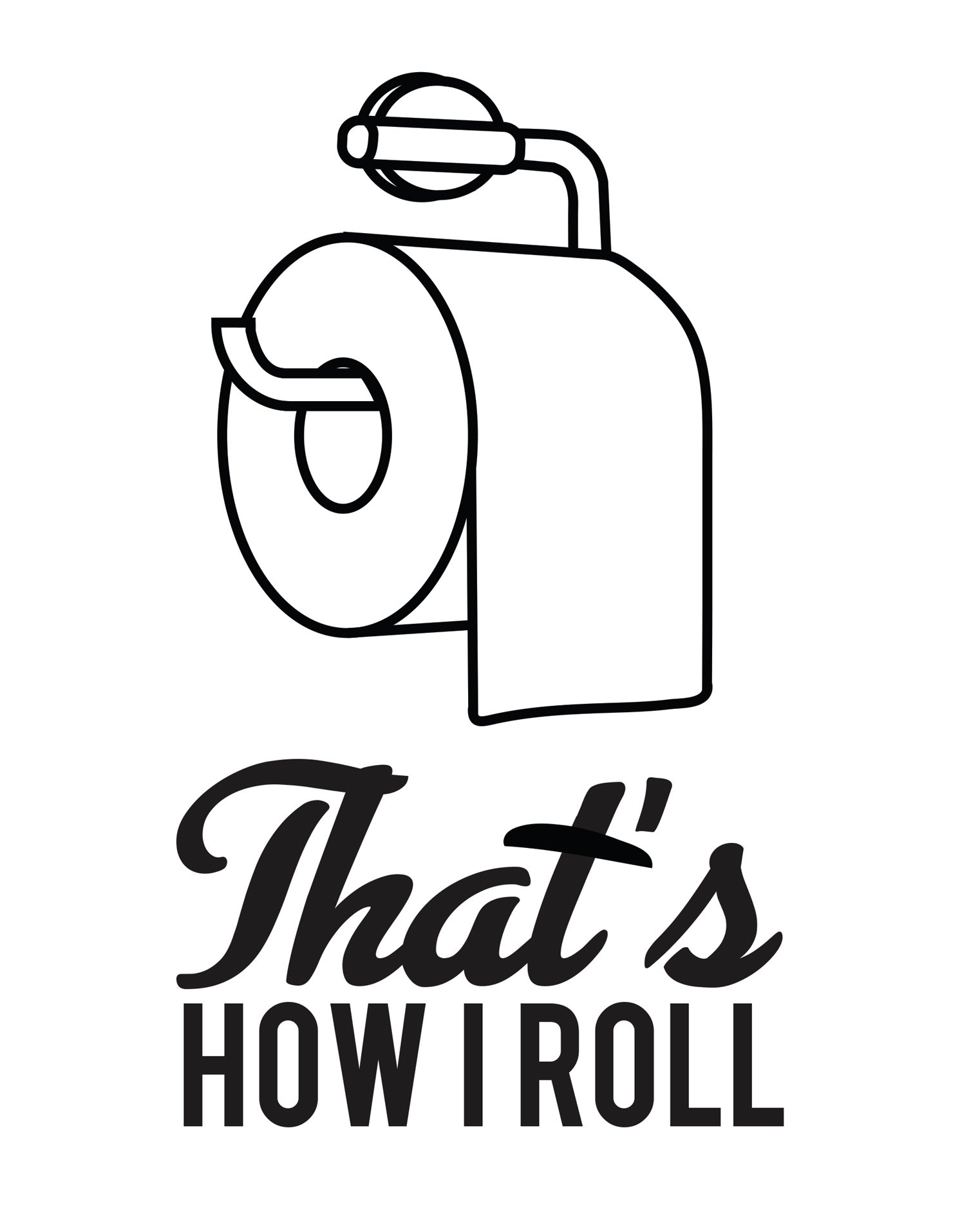 Typography Bathroom UNFRAMED Wall Art & Pictures | Set of 4 Funny