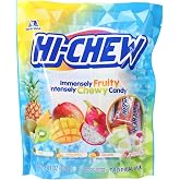 HI-CHEW Tropical Mix, 8.11 oz each | Kiwi Pineapple Mango Dragon Fruit | Unique Fun Soft &amp; Chewy Taffy Candy | Immensely Juicy Fruit Flavors | Individually Wrapped for Sharing