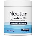 Nectar Sugar Free Electrolytes Powder - Organic Fruit No Sugar or Calories - Hydration Powder for Dehydration Relief and Rapid Rehydration - Keto and Paleo (Berry 40 Serving Tub)