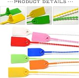 Maridergo 120 Pcs Plastic Security Seals Self Locking 250mm 6 Colors view 3