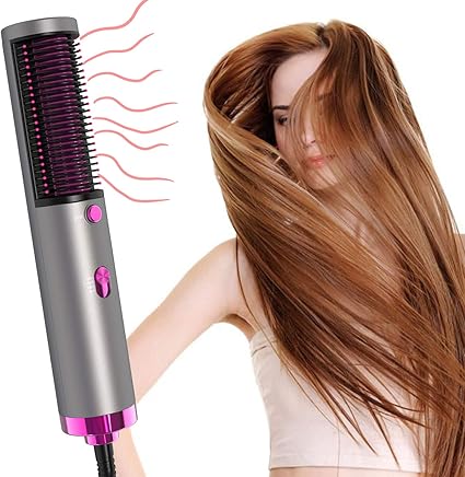 Amazon Com Ionic Hair Dryer With Hair Straightener Portable Hair Dryer Damage Protection Ptc Hot Straightener 3 Levels Heat Wind Control For Home Christmas Gifts For Women Hair Dryer Health Personal Care