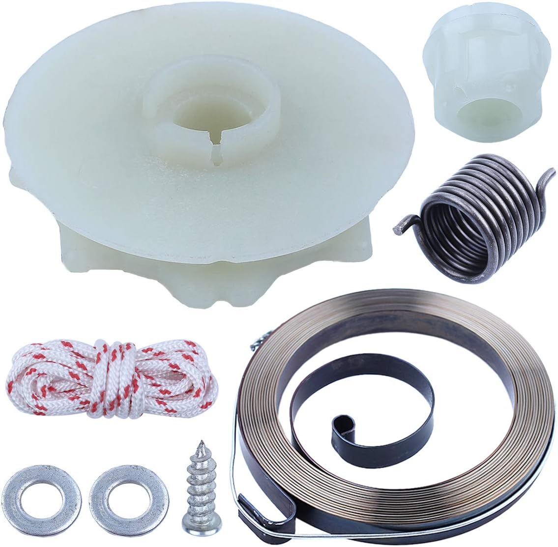 Adefol Chainsaw Recoil Starter Pulley Spring Kit for Poulan PP4218