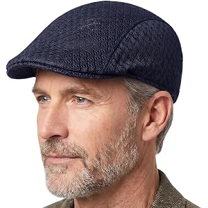 Men's Breathable Mesh Summer Hat,Newsboy Cap for Men,Lightweight Flat Cap Fit for Golf Driving Outdoor