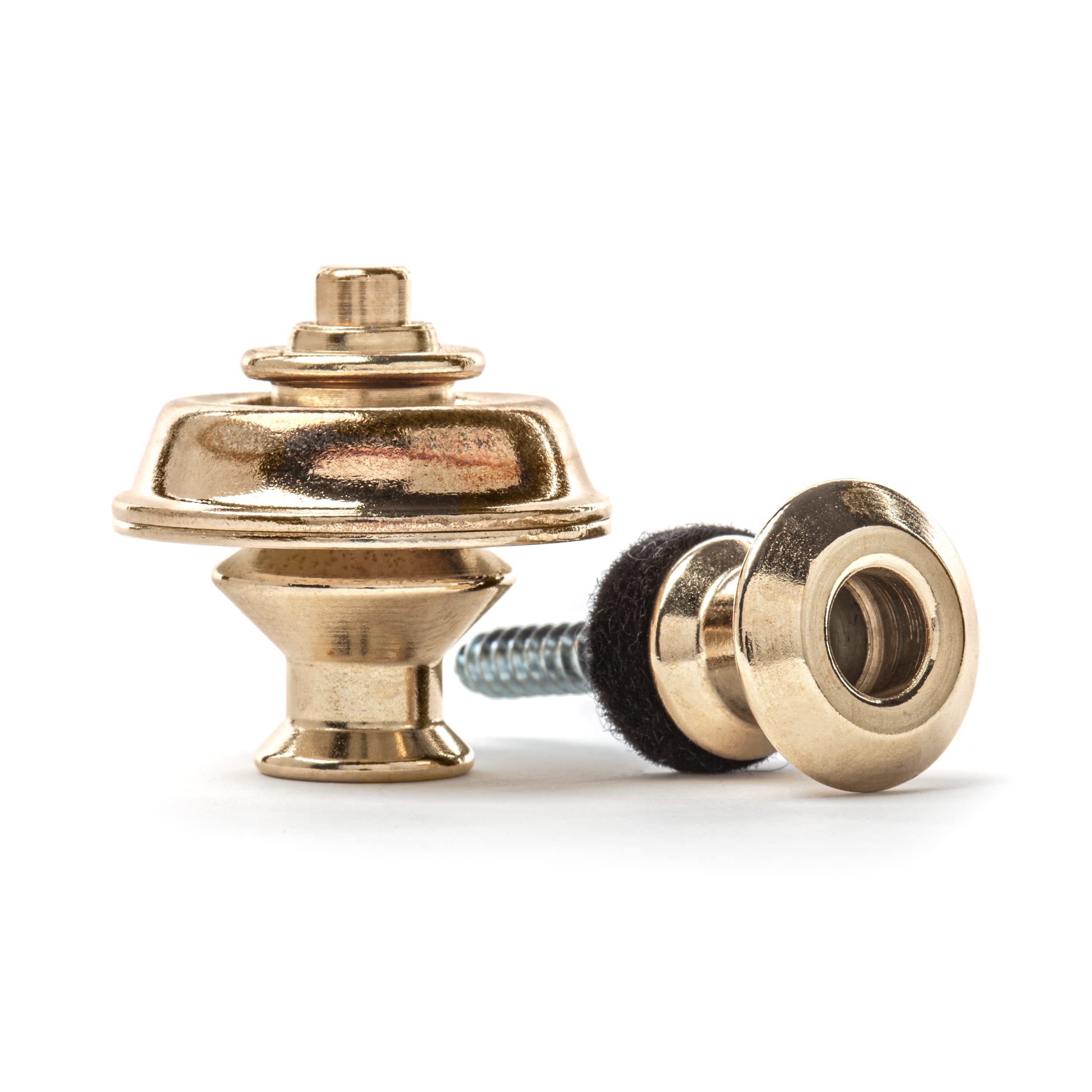 Jim Dunlop Straplock Dual Design Set - Brass