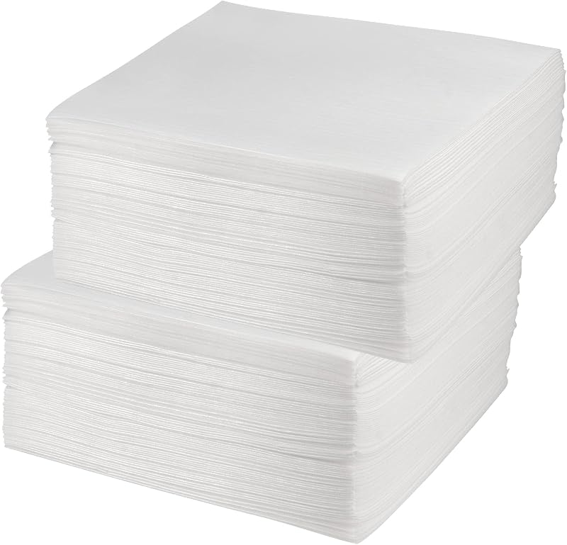 HEIHAK 300pk Cushion Foam Wrap Sheets 12x12" White Polyethylene Packing