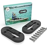 Huntury Kayak Track, Kayak Low Profile Track, Kayak Rail, Kayak Accessories Mount Track, Kayak Gear Track for Fishing Rod Holder, Fish Finder, Cup Holder, Anchor Cleats